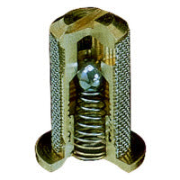 Teejet Brass Check Valve Tip Strainer w/ SS 50 Mesh Screen Opens