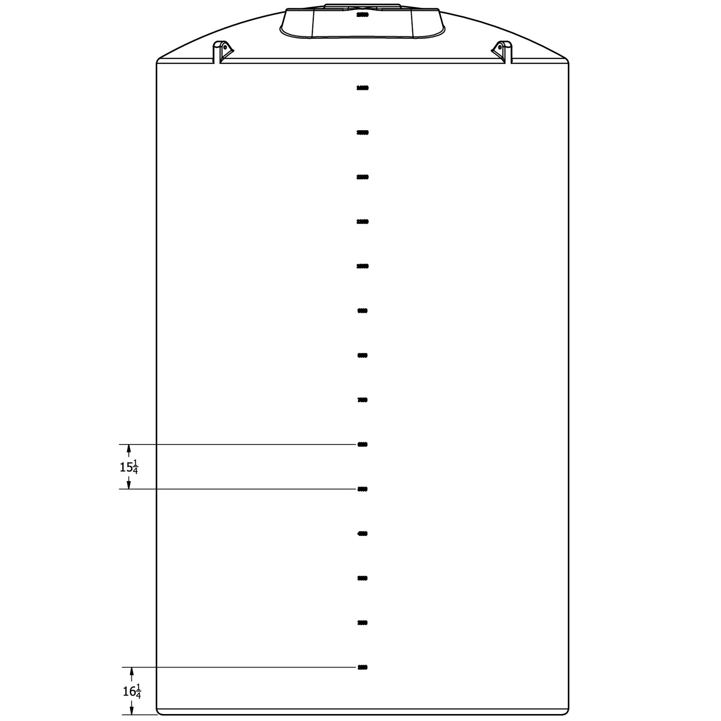 Norwesco 15,500 Gallon Vertical Storage Tank