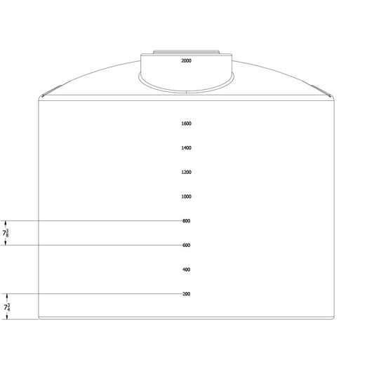 Norwesco 2000 Gallon Vertical Storage Tank