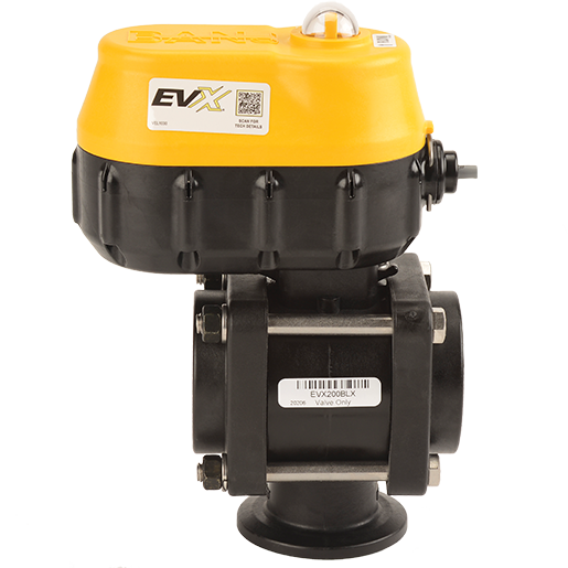 Banjo EVX220BL 2" 12V 3-Way Bottom Load Electric Bolted Ball Valve