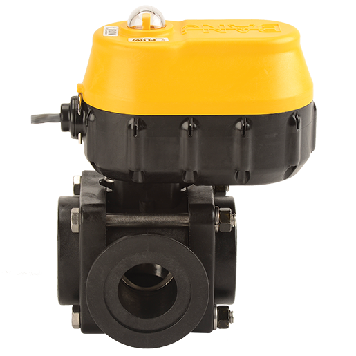 Banjo EVX200SL 2" 12V 3-Way Side Load Electric Bolted Ball Valve