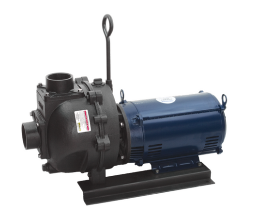 3" Cast Iron Pump with 15 HP Three Phase Electric Motor