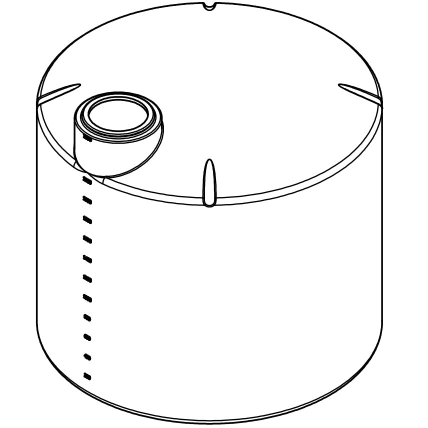 Norwesco 2500 Gallon Vertical Storage Tank