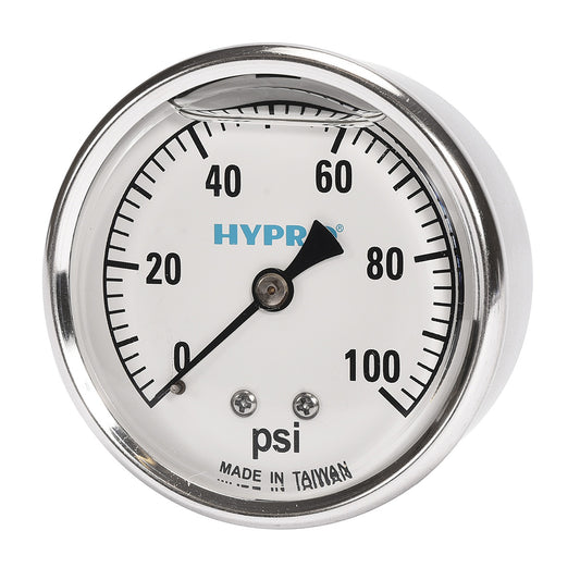 0-100 PSI Pressure Gauge (Back Mount)