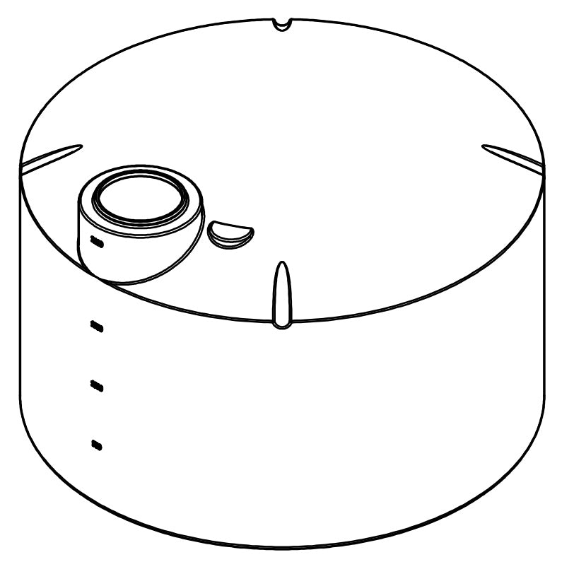 Norwesco 2100 Gallon Vertical Storage Tank