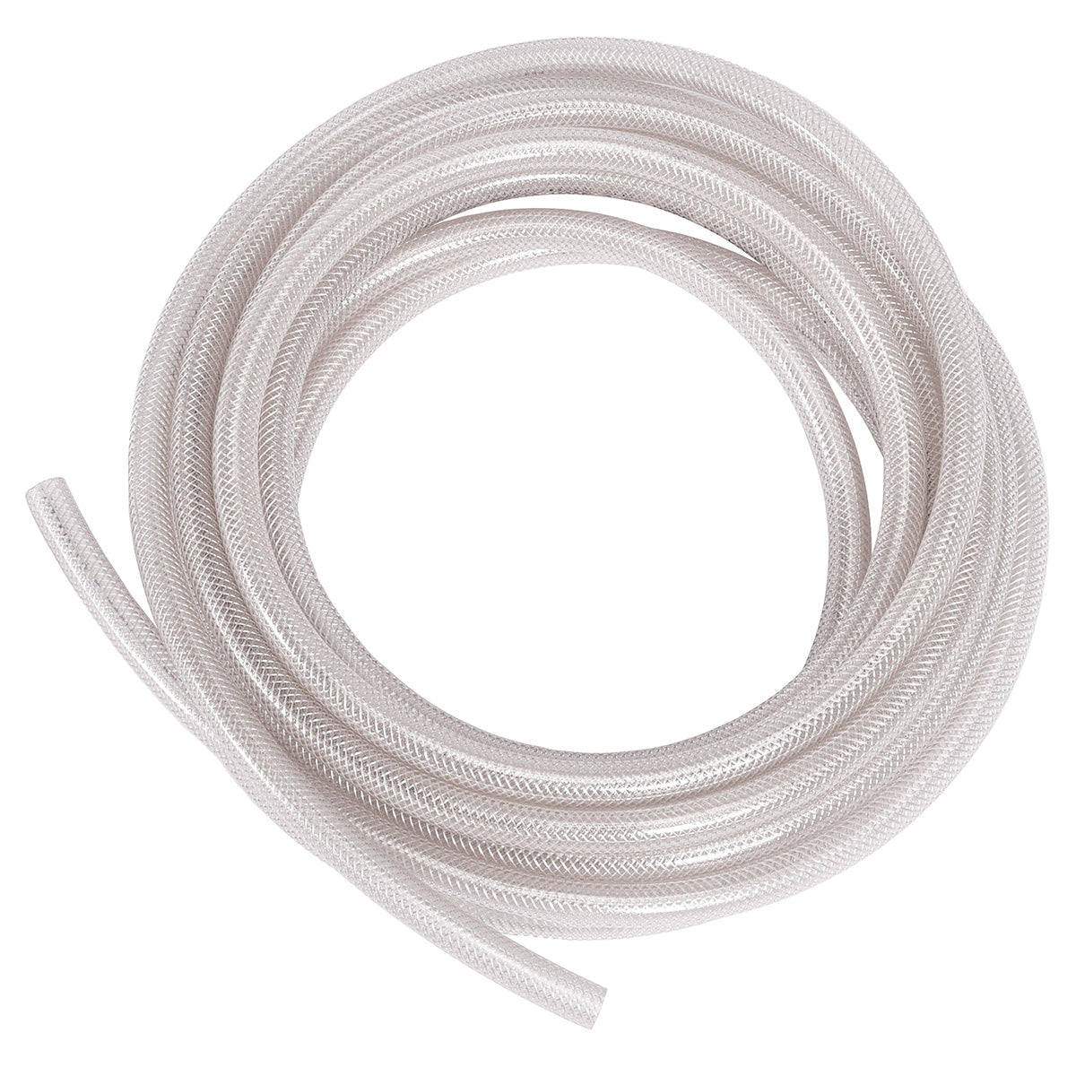 25' Length of 3/8" ID Clear Braid Hose