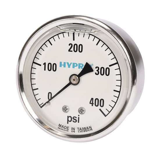 0-400 PSI Pressure Gauge (Back Mount)