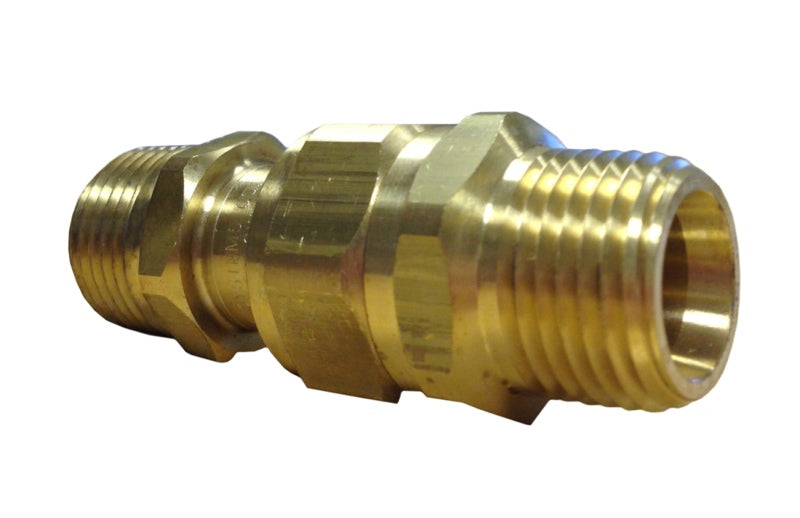 1/4" MNPT x 1/4" MNPS Brass Swivel