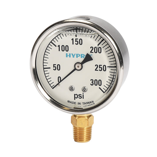 0-300 PSI Pressure Gauge (Bottom Mount)