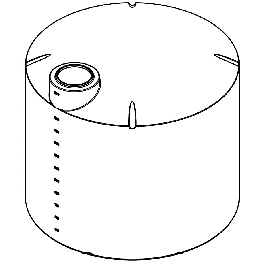 Norwesco 3000 Gallon Vertical Storage Tank