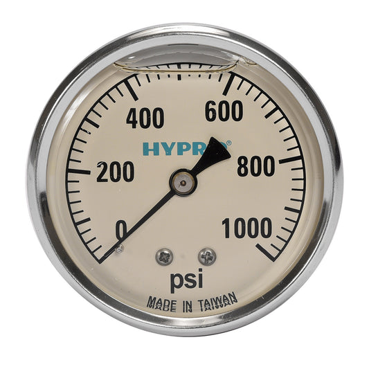 0-1000 PSI Pressure Gauge (Back Mount)