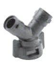 45° Double Elbow w/ Gasket Quick Attach Adapter