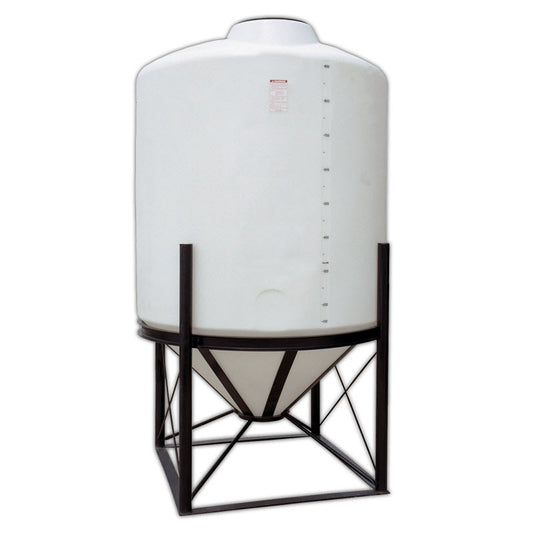 1000 Gallon-45 Degree Cone Bottom Dome Top Tank