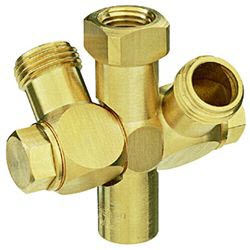 1/4" NPT (F) Double Swivel Nozzle Body