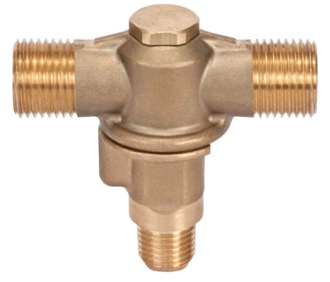 98452-1/4F Double Outlet Brass Rollover