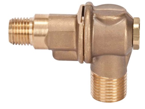 98453-1/4F Single Outlet Brass Rollover