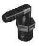 3/8" MNPT x 3/8" Barb Elbow Fitting - Poly