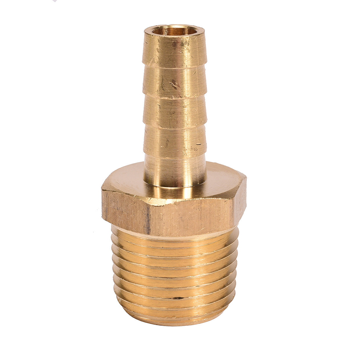 1/2" MNPT x 3/8" Brass Hose Barb