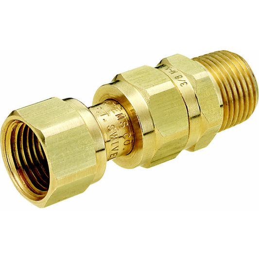 1/4" MNPS x 1/4" FNPS Brass Swivel