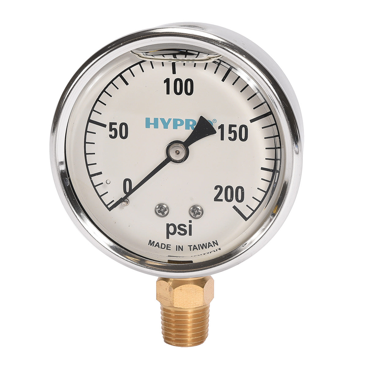 0-200 PSI Pressure Gauge (Bottom Mount)