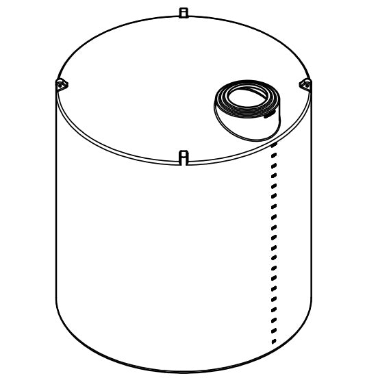 Norwesco 11,000 Gallon Vertical Storage Tank