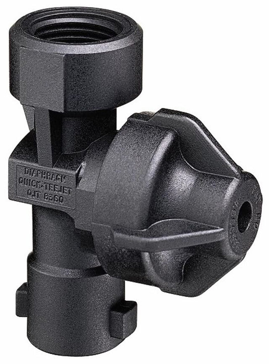 QJP19011NYB TeeJet Thread Adapter With Diaphragm Check Valve (Inlet 3/8" (F) BSPP Thread)