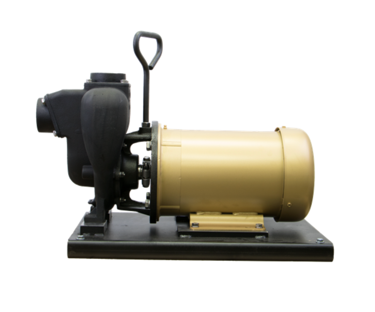 2" Cast Iron pump with 5.0 HP Three Phase Electric Motor