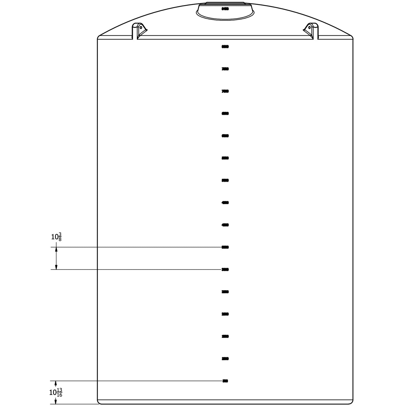 Norwesco 8400 Gallon Vertical Storage Tank