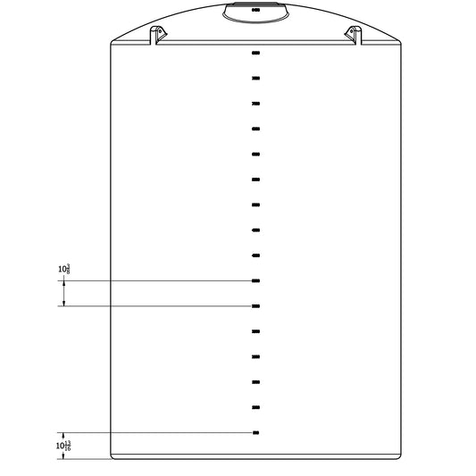 Norwesco 8400 Gallon Vertical Storage Tank