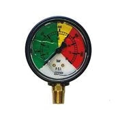 9910-550545 Pressure Gauge (Color Coded, Oil-Filled)