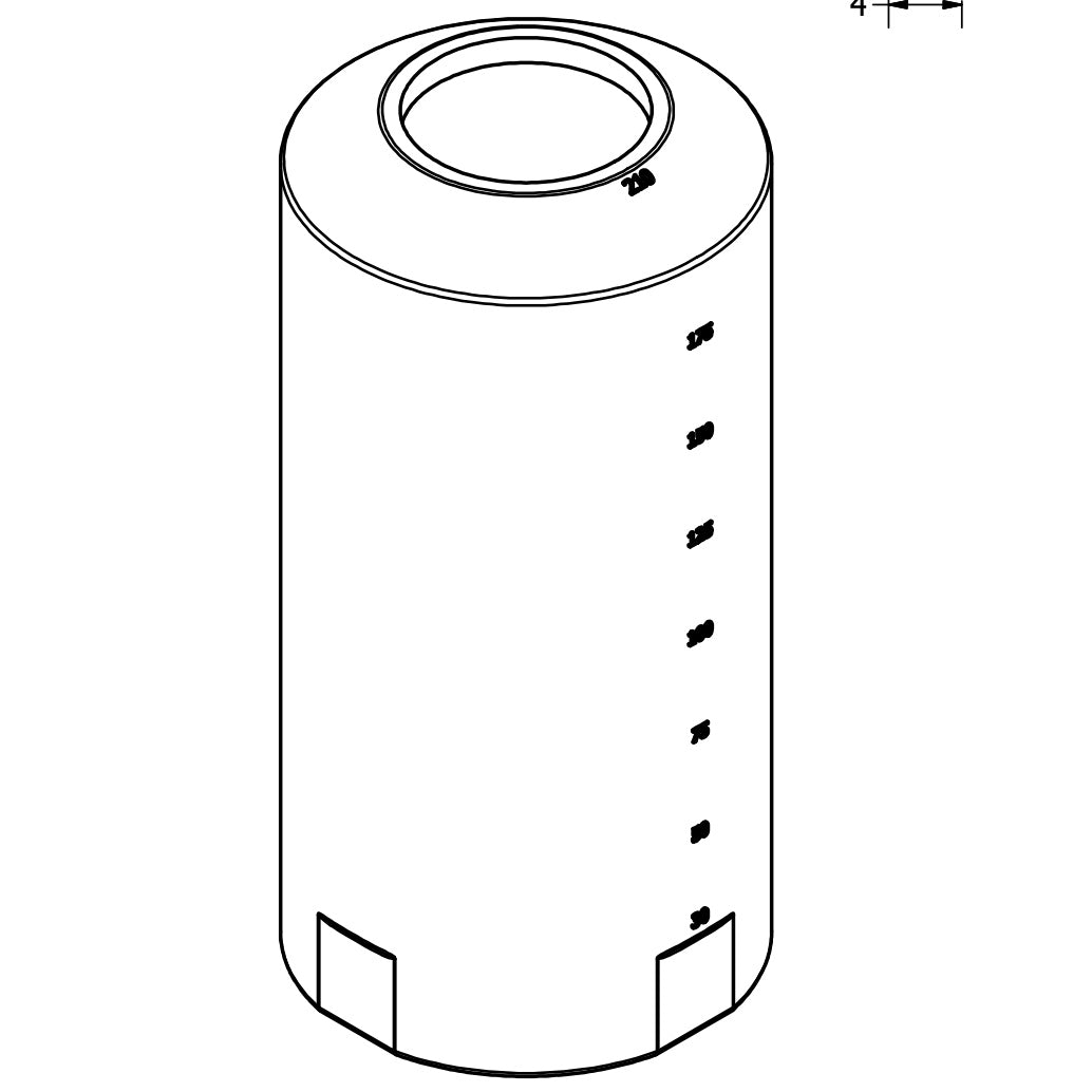 Norwesco 210 Gallon Vertical Storage Tank