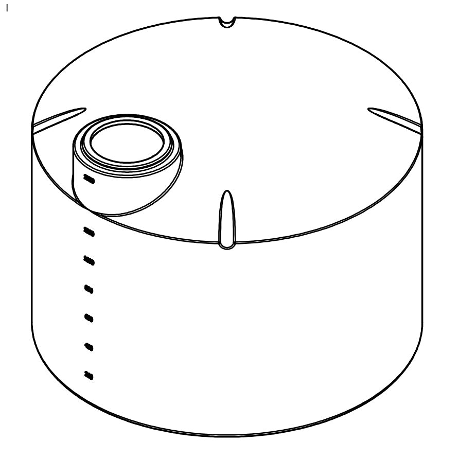 Norwesco 1550 Gallon Vertical Storage Tank