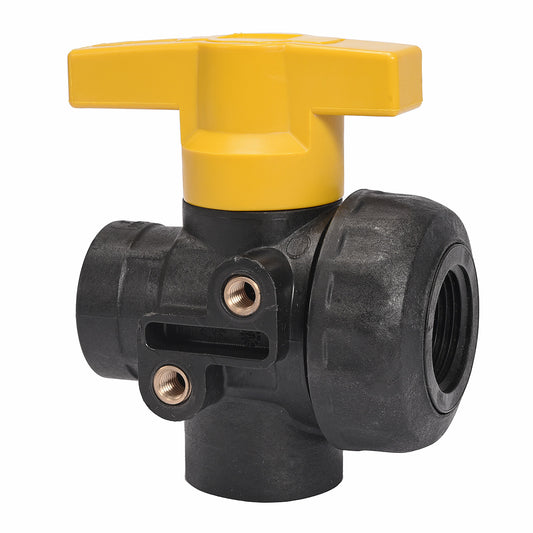 9951-3075N 3/4" 3 Way Single Union Ball Valve