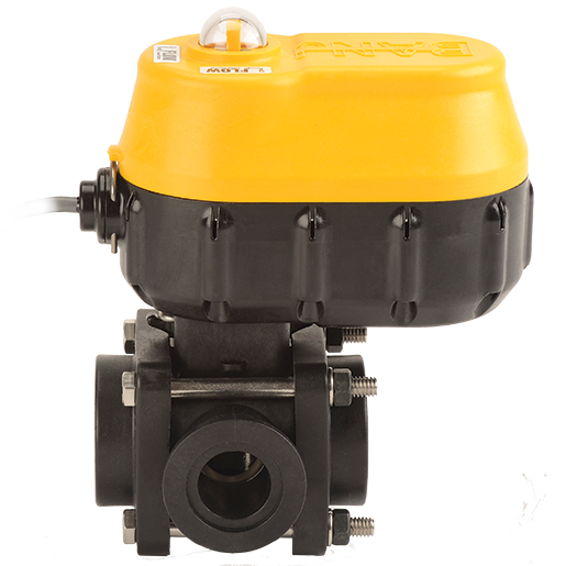 Banjo EVX100SL 1" 12V 3-Way Side Load Electric Bolted Ball Valve