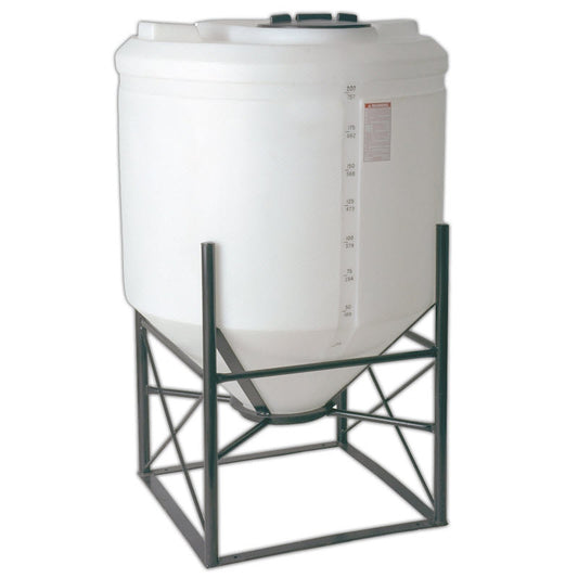 200 Gallon-45 Degree Cone Bottom Flat Top Tank