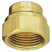 Brass Outlet Adapter - 1/4" FPT x 11/16" Female Nozzle Thread