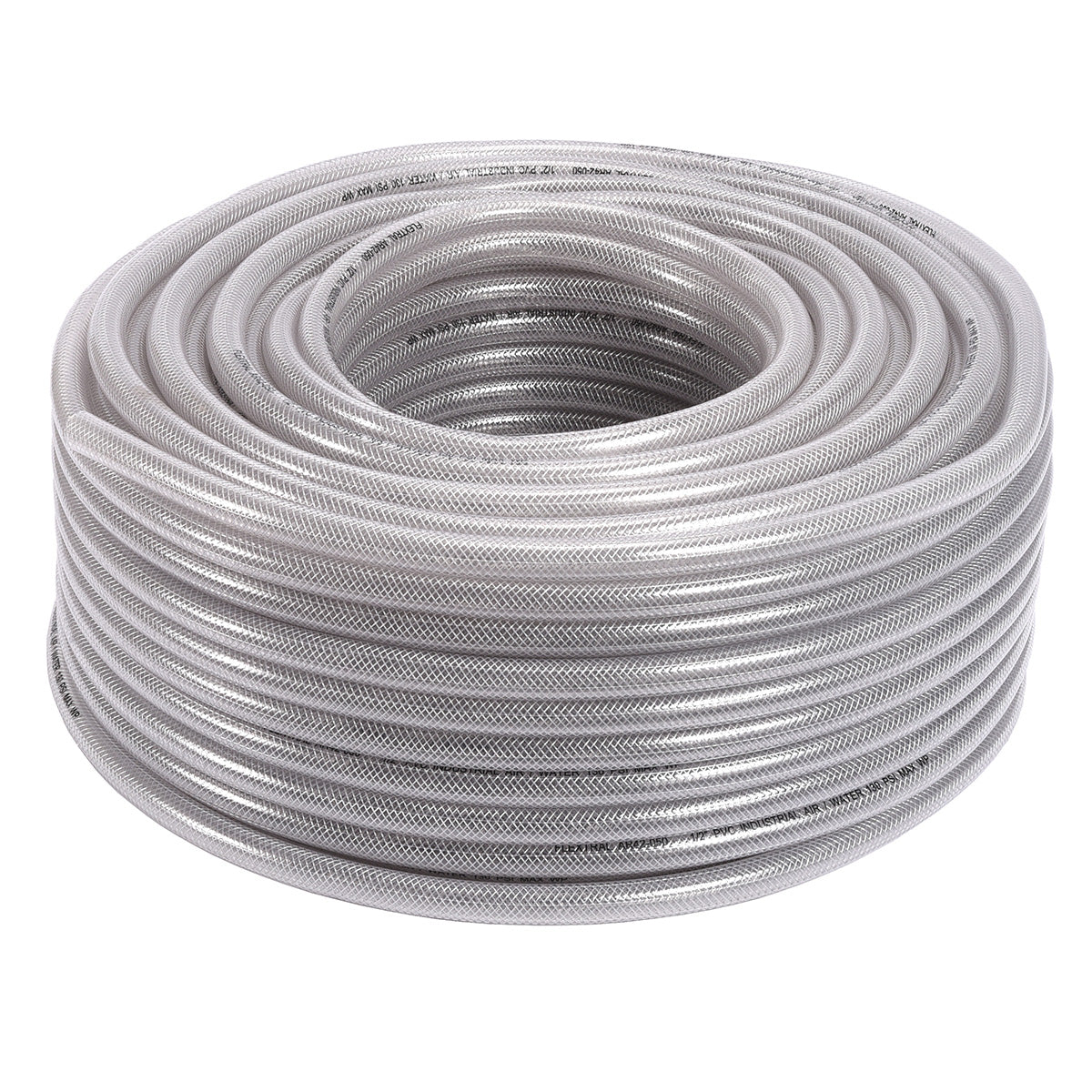 300' Length of 1/2" ID Clear Braid Hose