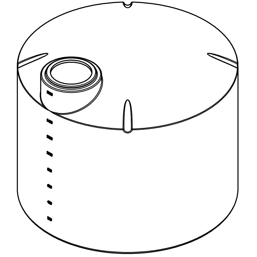 Norwesco 1700 Gallon Vertical Storage Tank