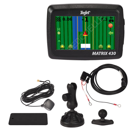 TeeJet Matrix 430 GPS Guidance System w/ Patch Antenna & Battery Leads