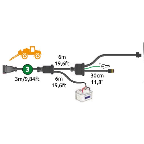 Power Cable for Self Propelled Bravo 400