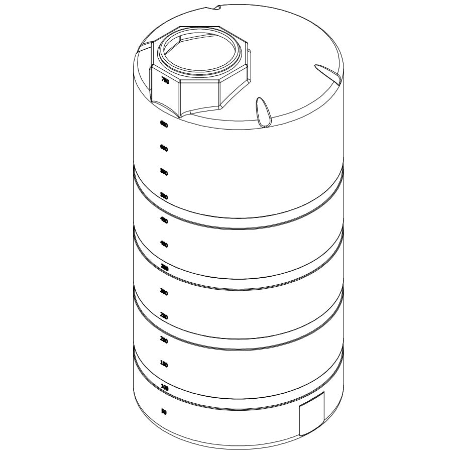 Norwesco 750 Gallon Vertical Storage Tank