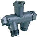 1/4" NPT (F) Double Swivel Nozzle Body