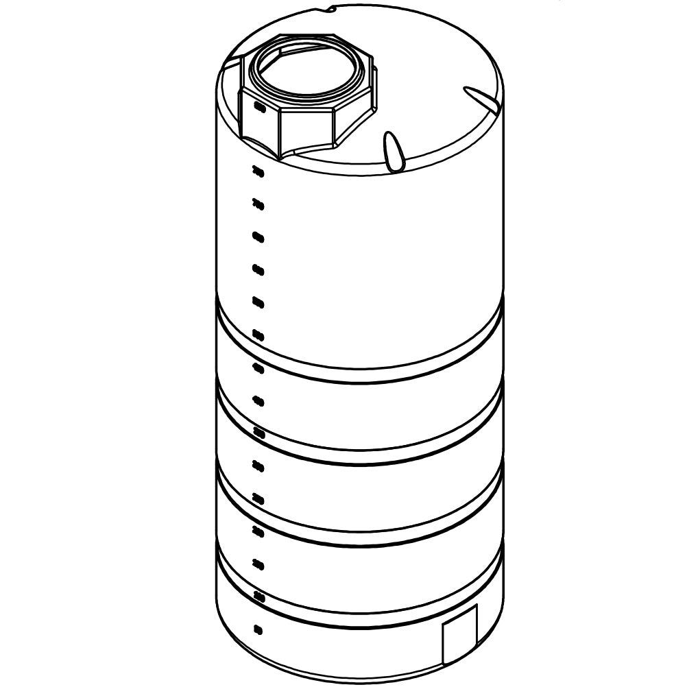 Norwesco 850 Gallon Vertical Storage Tank