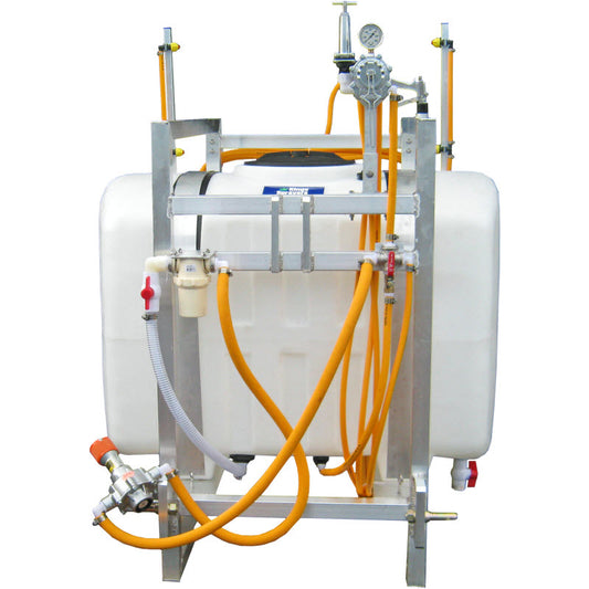 100 Gallon Pressure Washer Skid Sprayer & Manual Reel w/ 100' 3/8 ID 4000  PSI Hose (4 gpm, 4000 psi)