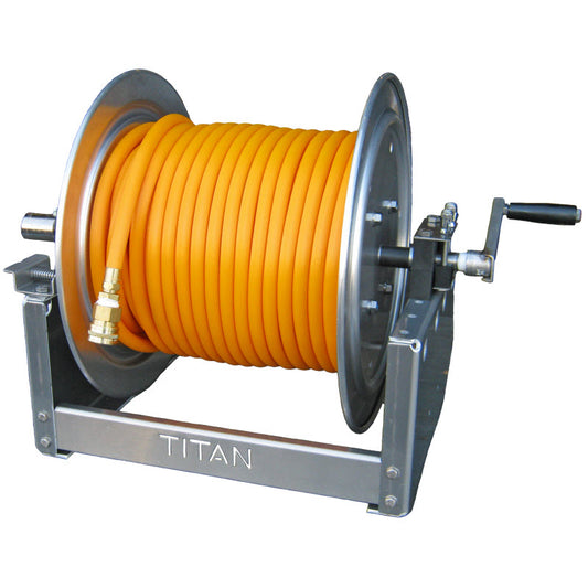 12" Manual Hose Reel with 300' 3/8" Hose